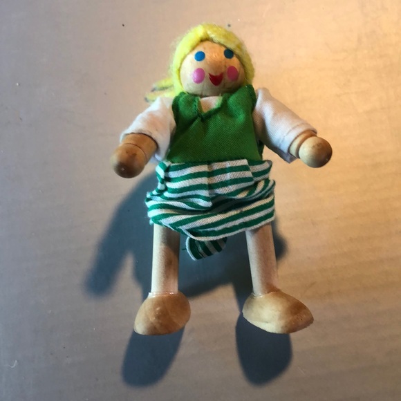 SOLD cross-listed elsewhere Melissa And Doug Little Wooden Dolly from a set. - Picture 7 of 7